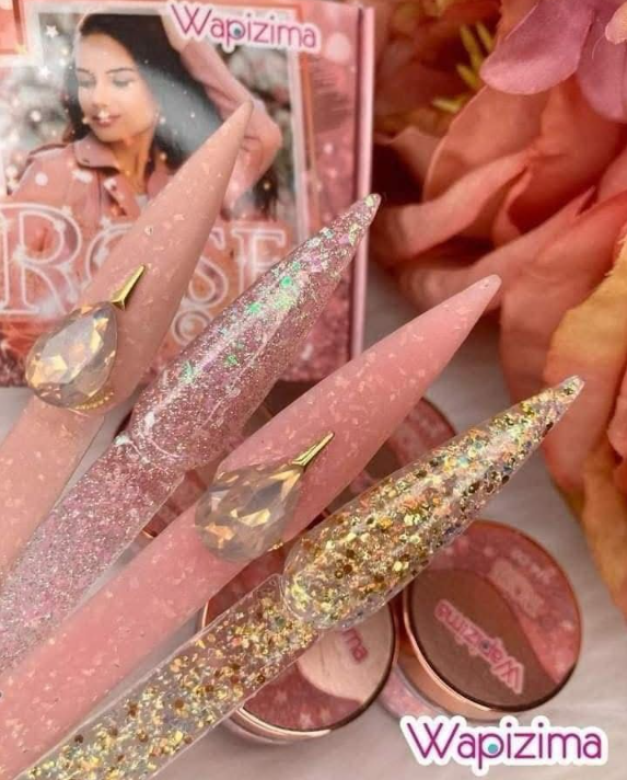 COLECCION ACRILICOS ROSE GOLD WAPIZIMA